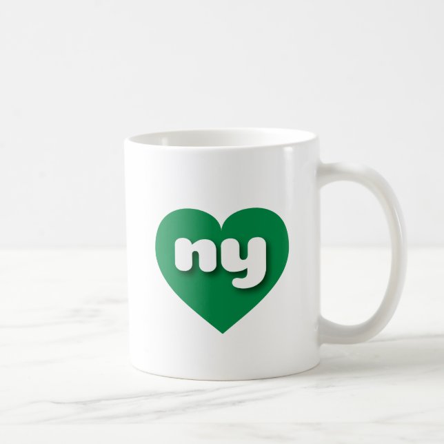 New York grönt Hjärtat - I kärlek ny Kaffemugg (Höger)