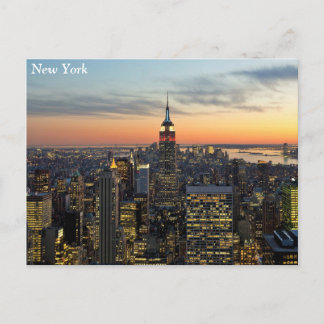 New York-gryskylt Vykort