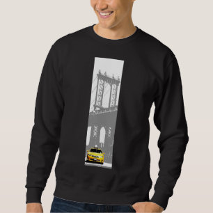 New York Gult Taxi Brooklyn Manar Clothing Lång Ärmad Tröja