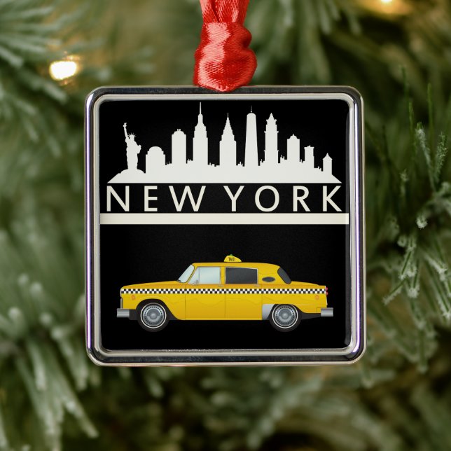 New York Gult Taxi Cab - Ornament (Träd)