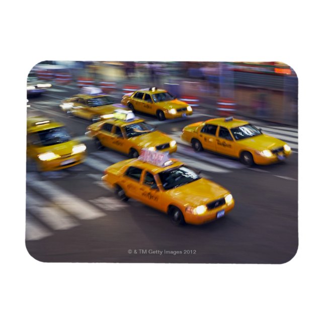 New York Gult Taxi Magnet (Horisontell)