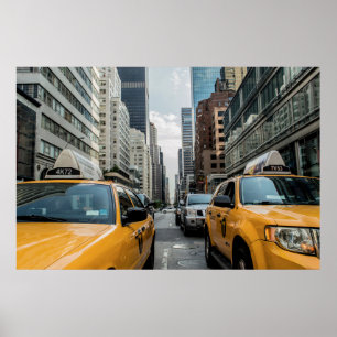 New York Gult Taxi Poster