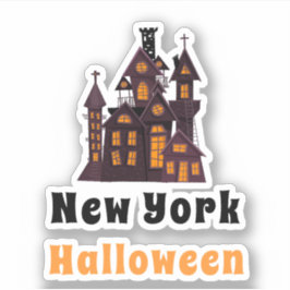 New York Halloween Haunted House Sticker Klistermärken