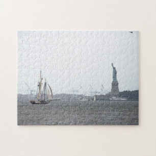 New York hamn i dimmapussel Pussel