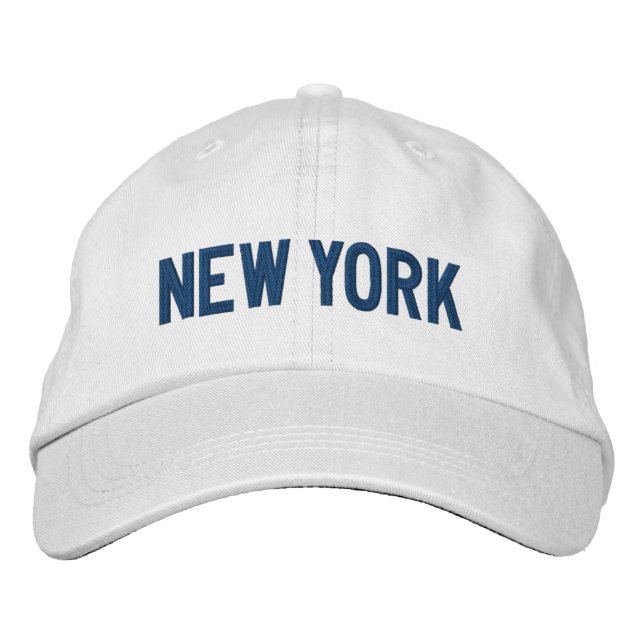 NEW YORK hat Broderad Keps (Framsida)