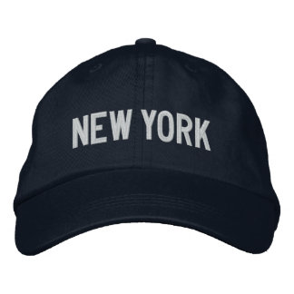 NEW YORK hat Broderad Keps