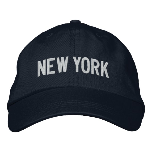 NEW YORK hat Broderad Keps (Framsida)