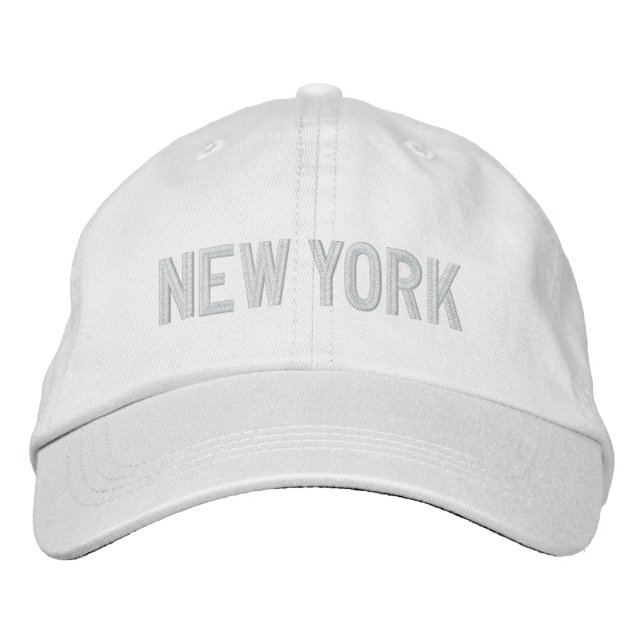 NEW YORK hat Broderad Keps (Framsida)