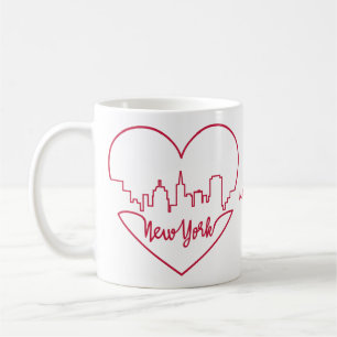 New York Heart-eget namn mugg