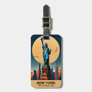 New York: Heart of America's Story Luggage Tag Bagagebricka