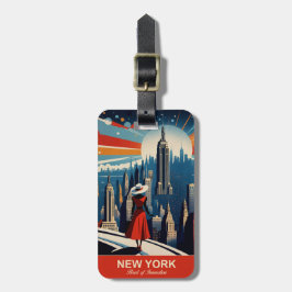 New York: Heart of Innovation Luggage Tag Bagagebricka