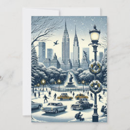 New York Helgdag Elegance - Anpassade Card. Julkort