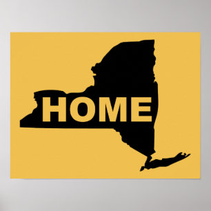New York Hem Poster Skylt