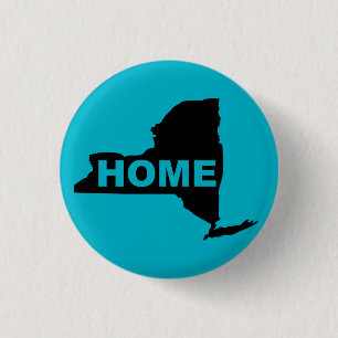 New York Hemknapp Märke Stat Knapp