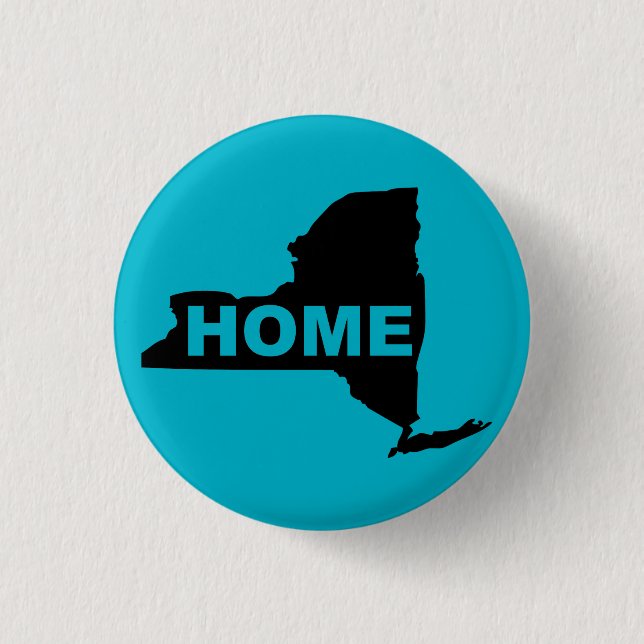 New York Hemknapp Märke Stat Knapp (Framsida)