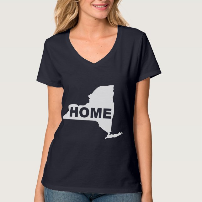 New York Hemma Borta Från Hemmet T-shirts (Framsida)