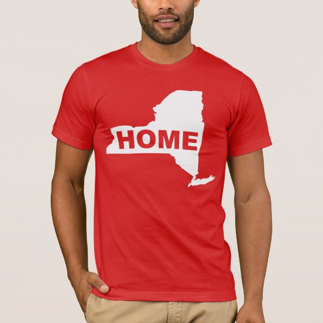 New York Hemma Borta Från Hemmet T-shirts (Framsida)