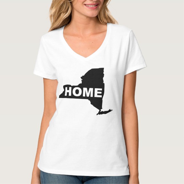 New York Hemma Borta Från Hemmet T-shirts (Framsida)