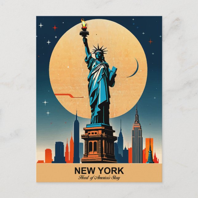 New York: Hjärtat of America's Story Vykort (Framsida)