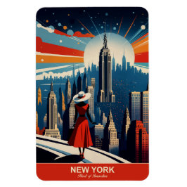 New York: Hjärtat of Innovation Flexible Magnet