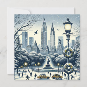 New York Holiday Elegance - Anpassningsbar julgran Inbjudningar