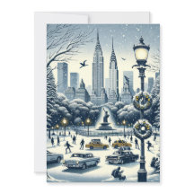 New York Holiday Elegance - Anpassningsbar kort.
