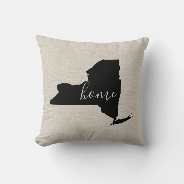 New York Home State Dekorativ kudde (Framsida)