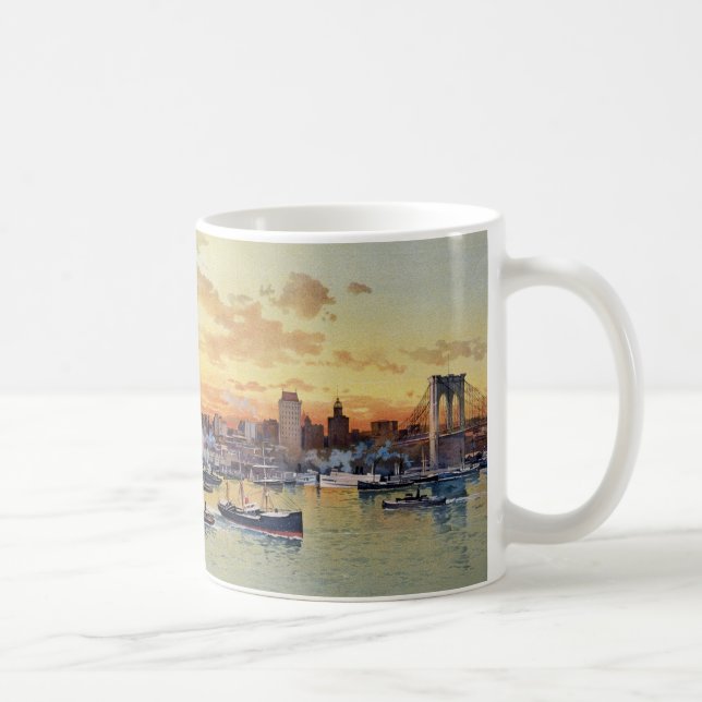 NEW YORK HORISONT 1896 KAFFEMUGG (Höger)