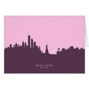 New York horisont Hälsningskort