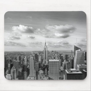 New York horisont i svartvitt Musmatta
