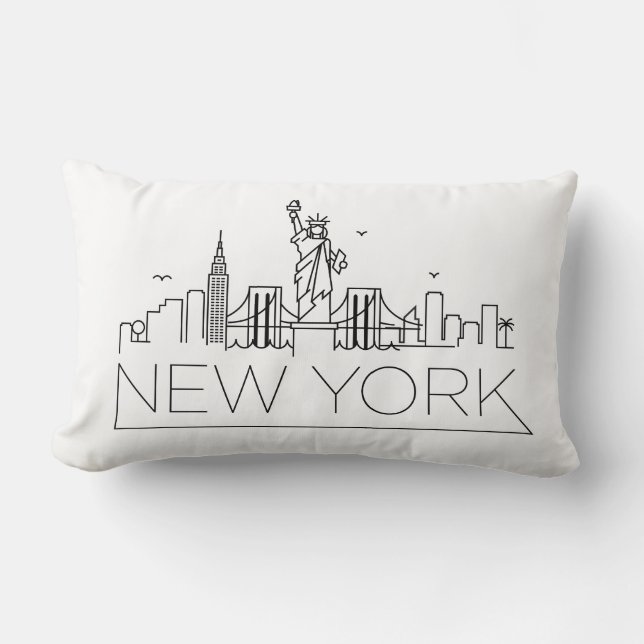 New York horisont Lumbarkudde (Framsida)