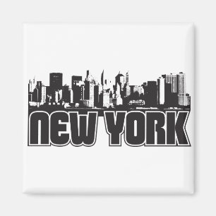 New York horisont Magnet