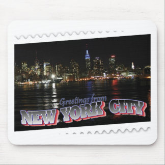 New York horisont på nattempire state Musmatta