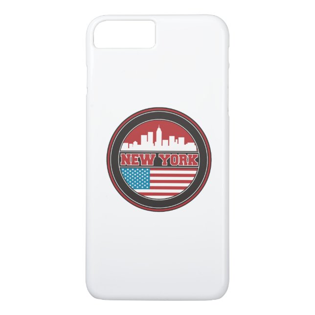 New York horisont | United States sjunker Case-Mate iPhone Skal (Baksida)