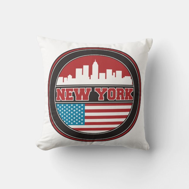 New York horisont | United States sjunker Kudde (Framsida)