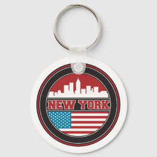 New York horisont United States sjunker Nyckelring