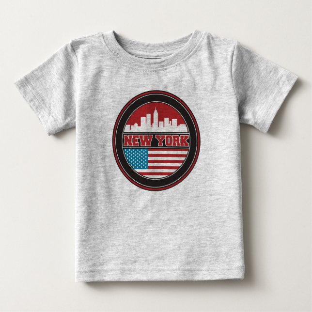 New York horisont | United States sjunker Tee (Framsida)