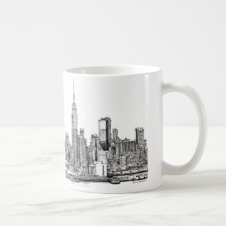 New York horisontbläck Kaffemugg