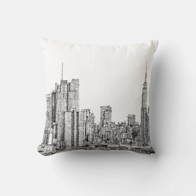 New York horisontbläck kudder Kudde (Framsida)