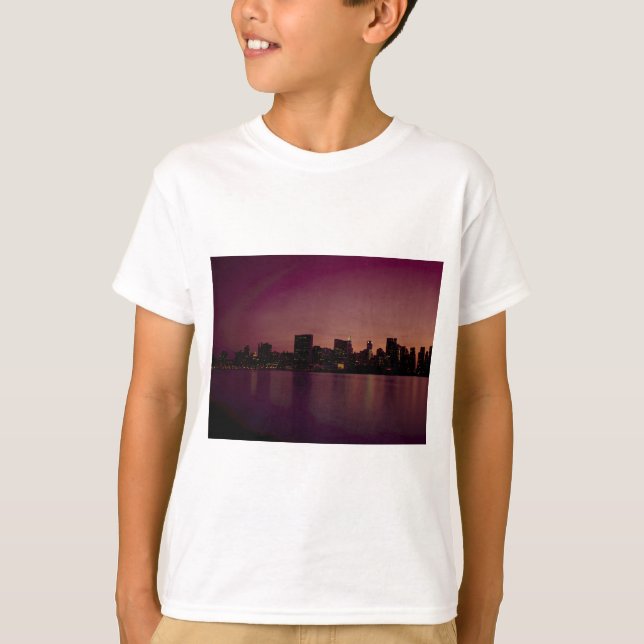 New York-horisonten vid skymning T-shirt (Framsida)