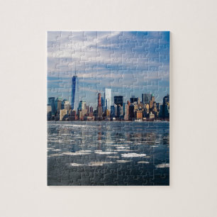 New York horisontNew York City stad Manhattan Pussel