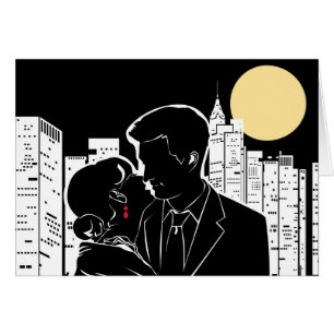 New York horisontSilhouette Hälsningskort