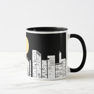 New York horisontSilhouette Mugg
