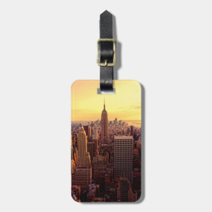 New York horisontstad med empire state Bagagebricka