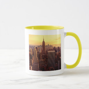 New York horisontstad med empire state Mugg