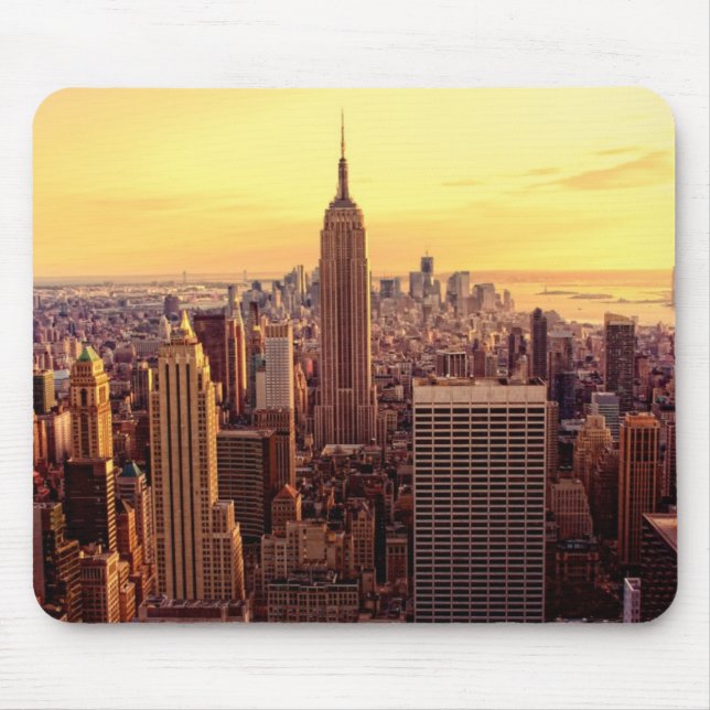 New York horisontstad med empire state Musmatta (Framsidan)