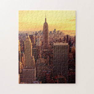 New York horisontstad med empire state Pussel