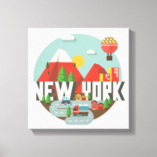 New York i design Canvastryck
