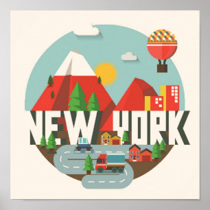 New York i design Poster