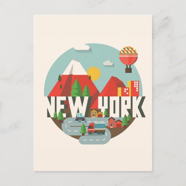 New York i design Vykort (Framsida)
